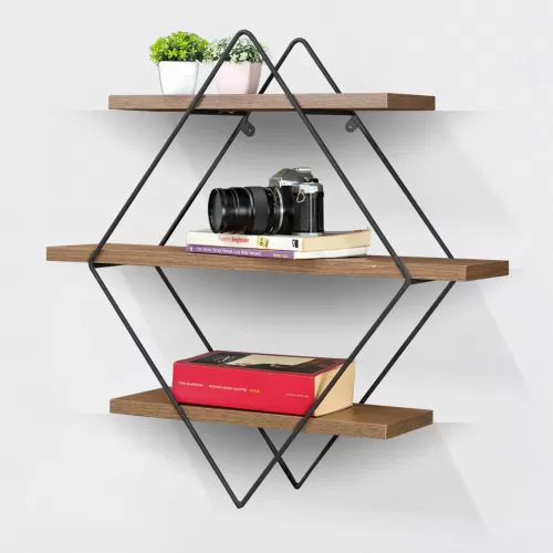 DÖRTGEN TASARIM DUVAR RAFI